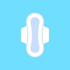 Sanitary pad icon. Feminine hygiene pad. Vector illustration. © Lidiia Koval