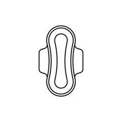 Sanitary pad icon. Vector. Line style.