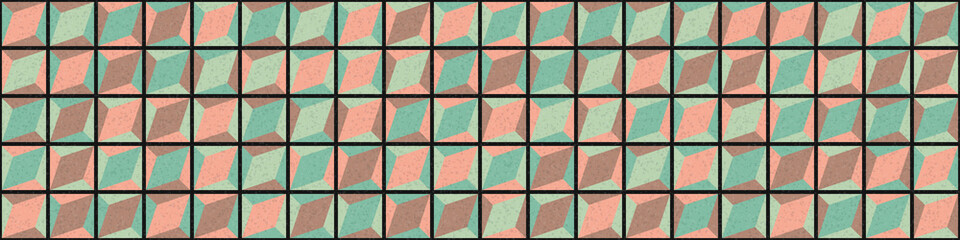 Abstract Geometric Pattern generative computational art illustration