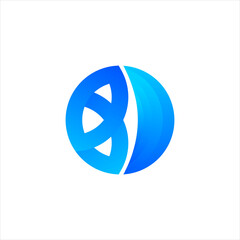 Creative D Letter Logo Design Vector - Modern D Letter Logo Template - Awesome D Gradient Business Logo Design
