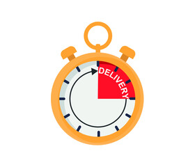 delivery service concept, online order tracking, delivery home and office. Express delivery icon for apps and website isolated on white background.