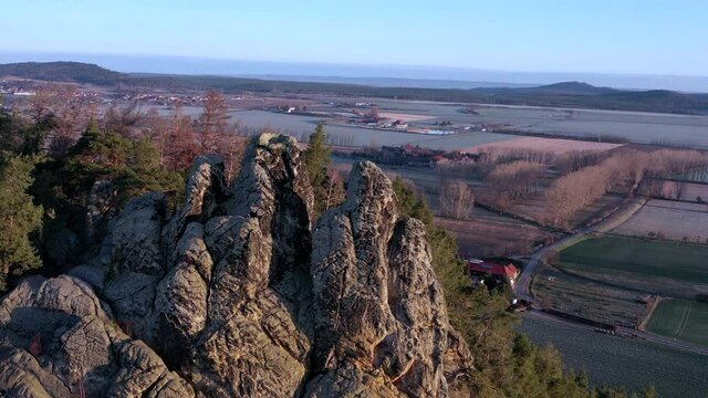 Hamburger Wappen, Teil der Teufelsmauer, Harz, Timmenrode, Sachsen-Anhalt, Deutschland