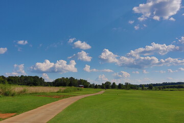 landscape with sky and clouds