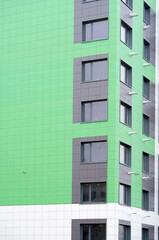 Modern panel apartment building
