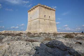 Fototapeta na wymiar Torre Lapillo ionisches Meer Apulien Salento
