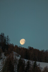 paysage montagne lune