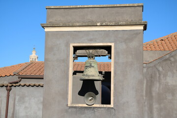 Bell tower in Catania, Italy Sicily