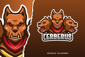 The Cerberus E-sports Game Logo Template