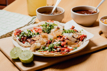 Authentic mexican food served in a restaurant