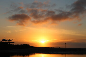 Fototapeta premium sunrise on the beach