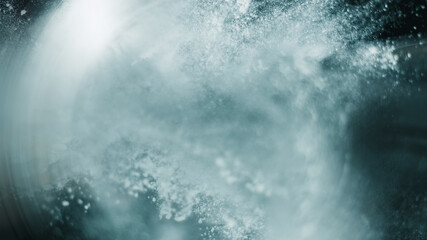 Abstract background of blowing white powder