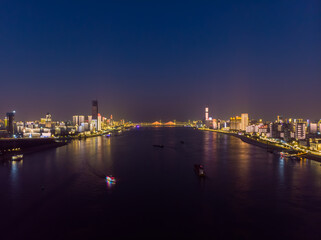 Fototapeta na wymiar Wuhan city skyline scenery in Wuahn, Hubei, China