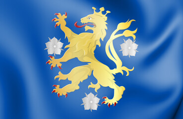 3D Doetinchem coat of arms (Gelderland), Netherlands. 3D Illustration. - 418622634
