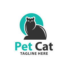 human pet cat logo
