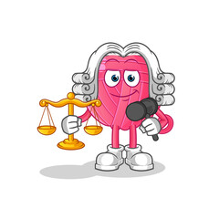 yarn ball lawyer cartoon. cartoon mascot vector