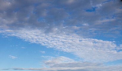 blue sky with white clouds