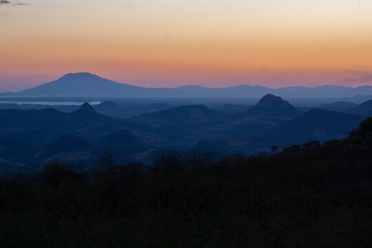 Nice View Of Rare Hills Near To The Gulf Of Fonseca In Honduras