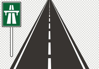 road and highway vector illustrations
