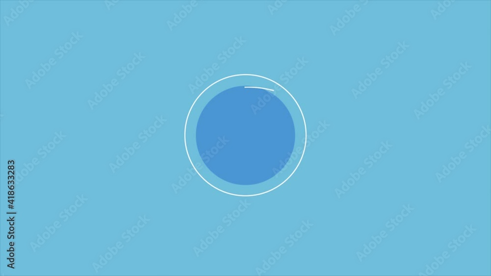 Poster conceptual line animation of marketing target, business data analytics, re-targeting and re-marketin
