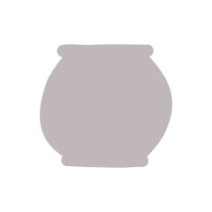 Abstract pot or vase shape icon elements illustration