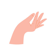 Hand holding gestures icon elements illustration