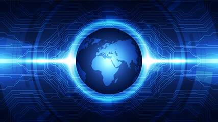 vector digital global technology concept, abstract background illustration