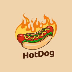 hot dog american fast food sausage