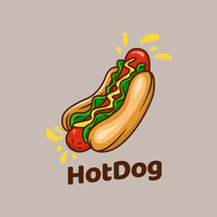 hot dog american fast food sausage