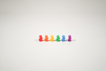 Rainbow Characters - Angled