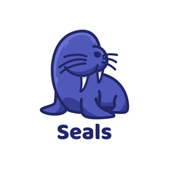 Seals Walrus wild animal cute