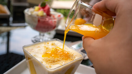 Mango Cheesecake Cupcake