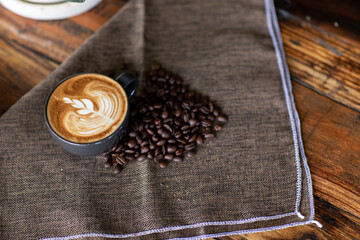 Background of Rest and enjoy coffee at a coffee shop.
