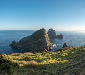 Cape Brett Lighthouse and Cape Brett Hut in Rawhiti New Zealand