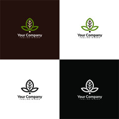 nature leaf logo icon design vector template