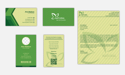 Corporate identity template design, Business stationery, Clean Corporate business stationery design.