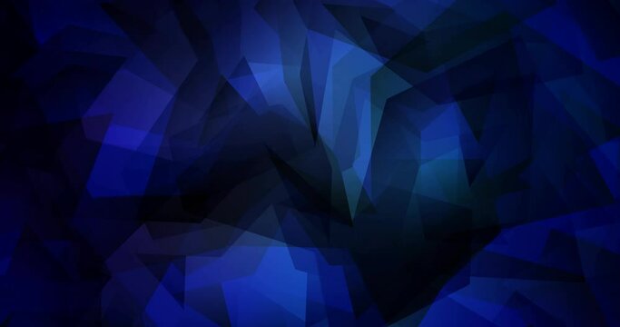 4K looping dark blue polygonal flowing video. Trendy vibrant holographic clip in halftone style. Slideshow for web sites. 4096 x 2160, 30 fps. Codec Photo JPEG.