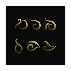 tribal letter icon vector design logo template