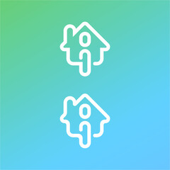 house home logo design vector icon template