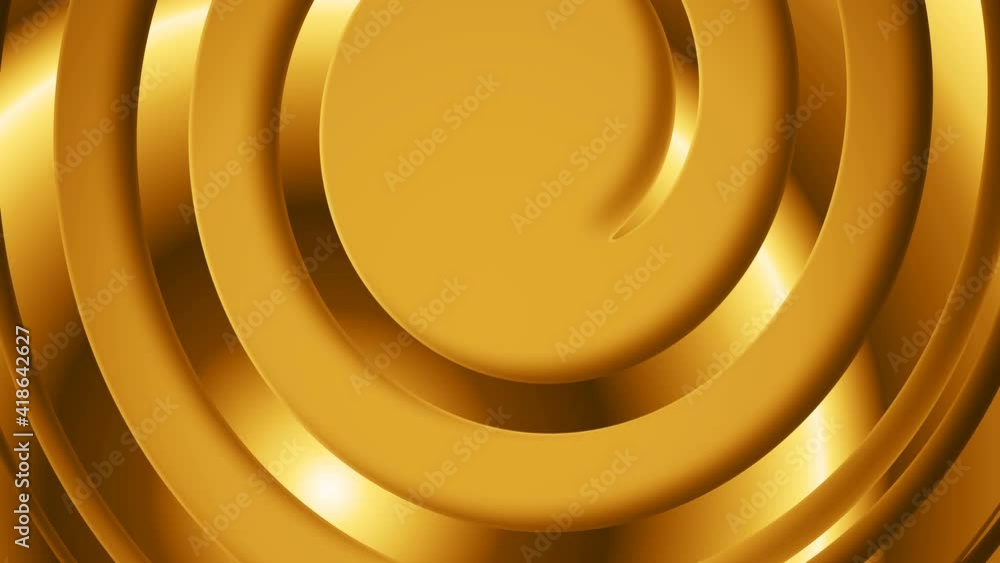 Poster abstract golden spiral vortex motion graphics seamless loop background