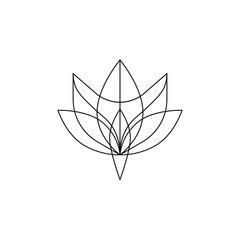 geometric symbol icon design logo vector template