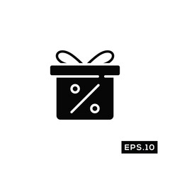 Online shop Discount Icon. Discount Icon Vector Illustration Template For Web and Mobile