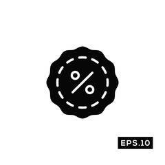 Online shop Discount Icon. Discount Icon Vector Illustration Template For Web and Mobile