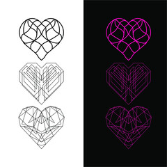 geometric symbol icon design logo vector template
