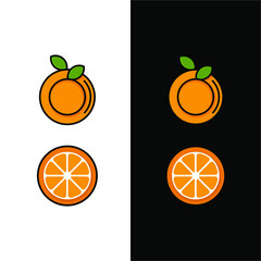 fruit logo design vector icon symbol template
