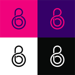 geometric symbol icon design logo vector template