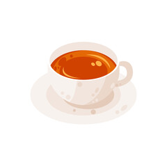 Delicious cup of tea vector illustration, cup of tea flat icon