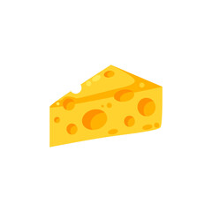 Delicious cheese vector illustration, cheese flat icon