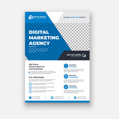 Set of business corporate flyer templates