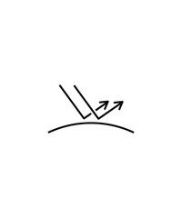 reflection icon,vector best line icon.