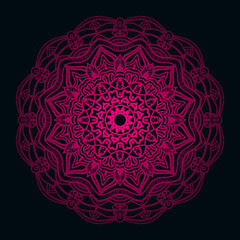 Luxury gradient ornamental mandala background with islamic style in arabesque pattern.floral decorative mandala for all print design.